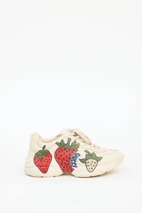 Beige & Multicolour Rhyton Strawberry Sneaker
