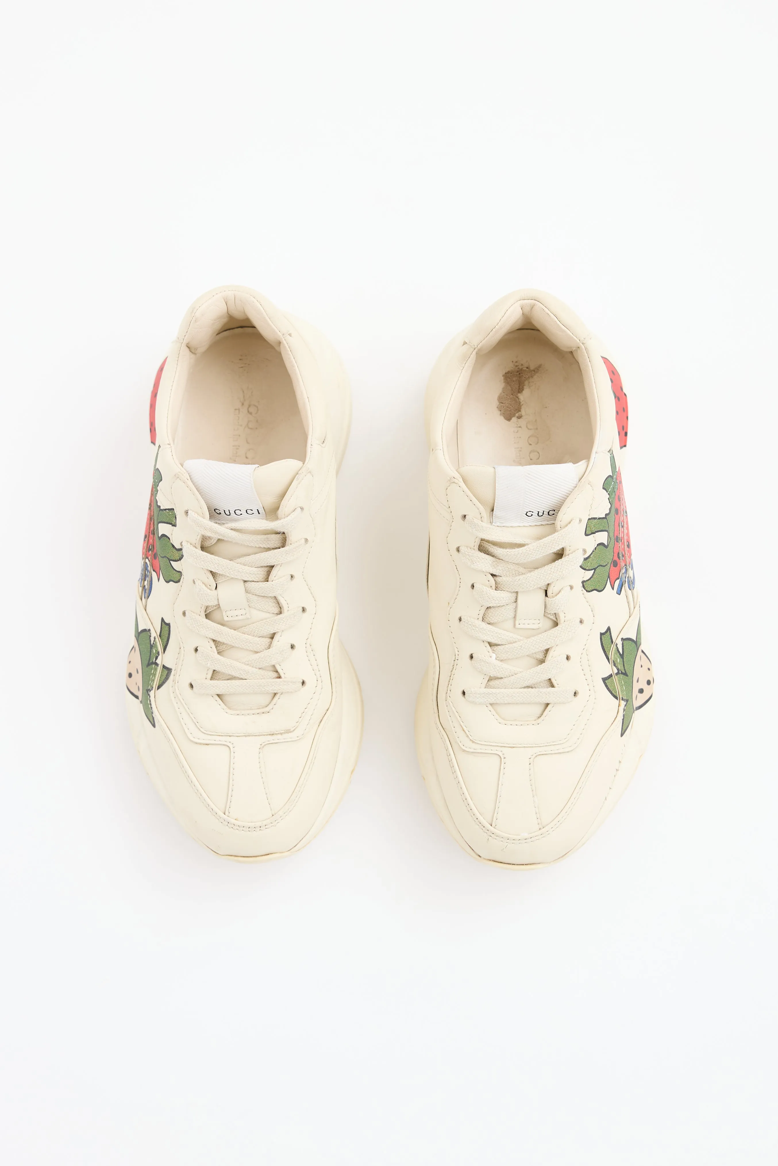Beige & Multicolour Rhyton Strawberry Sneaker