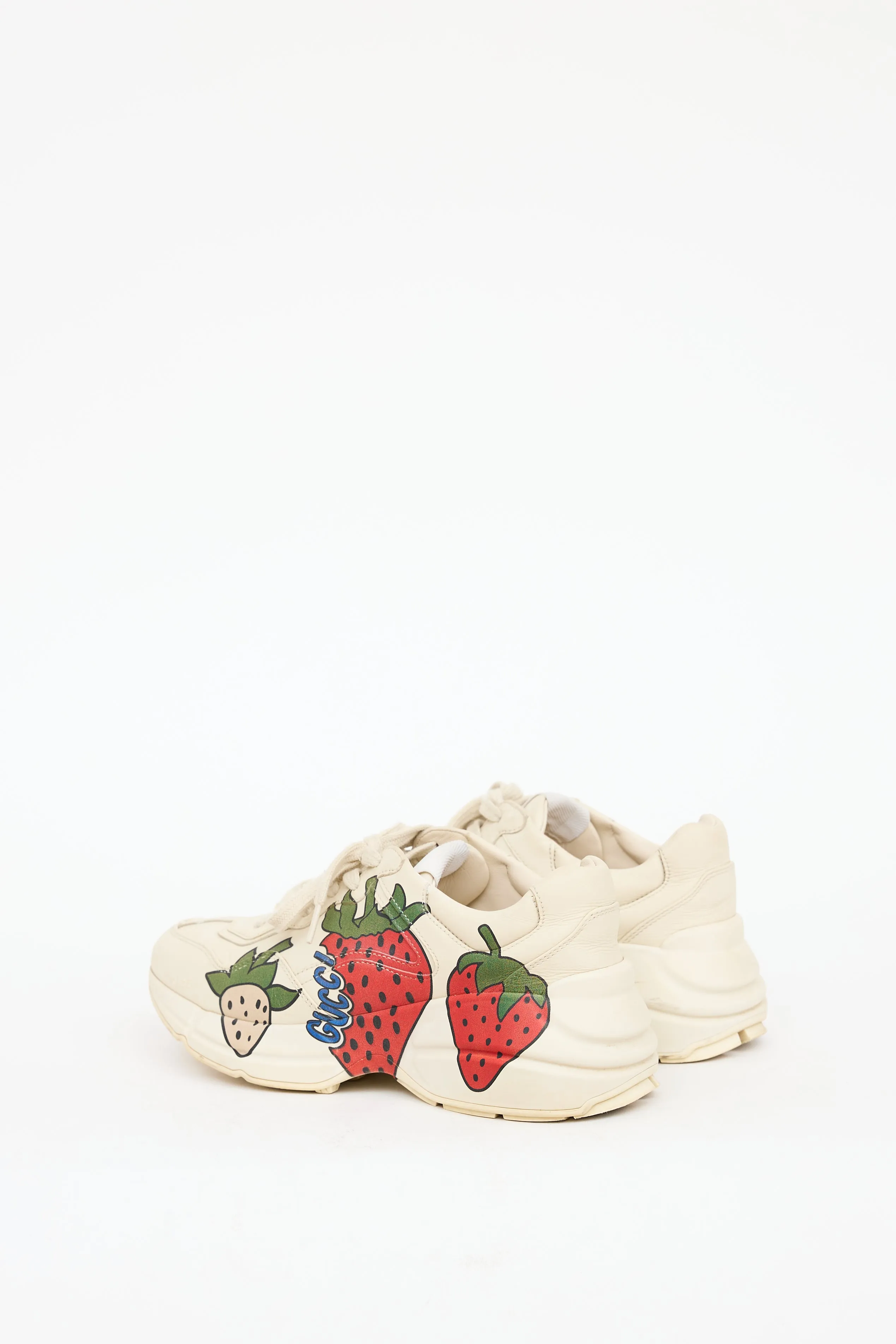 Beige & Multicolour Rhyton Strawberry Sneaker
