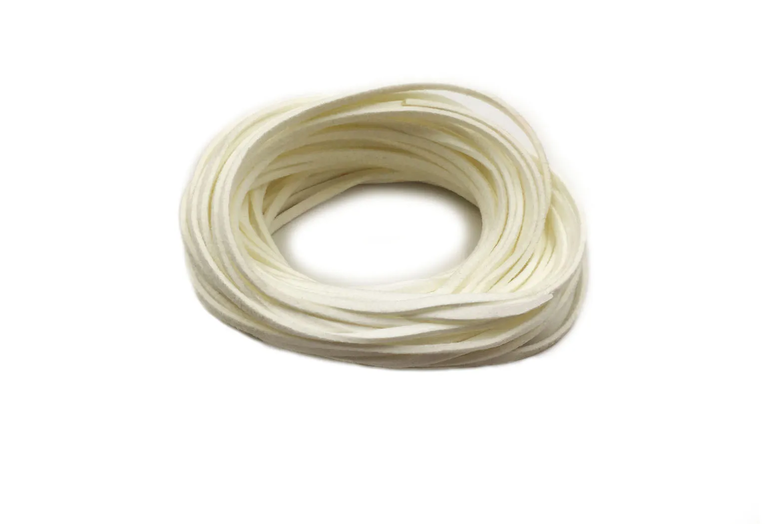 CSC1001 Creamy White Faux Suede Cord