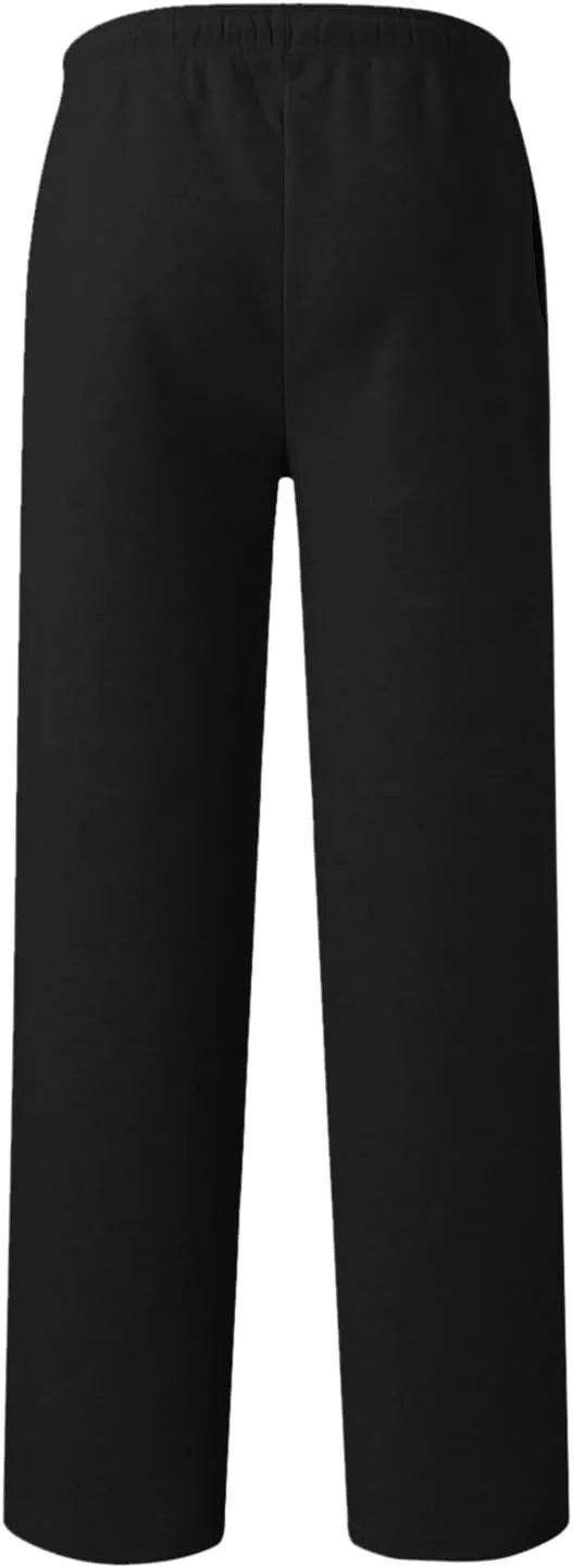 Fleece Lined Sweatpants for Women Elastic High Waist Wide Leg Joggers Pants Drawstring Soft Casual Trouser with Pocket