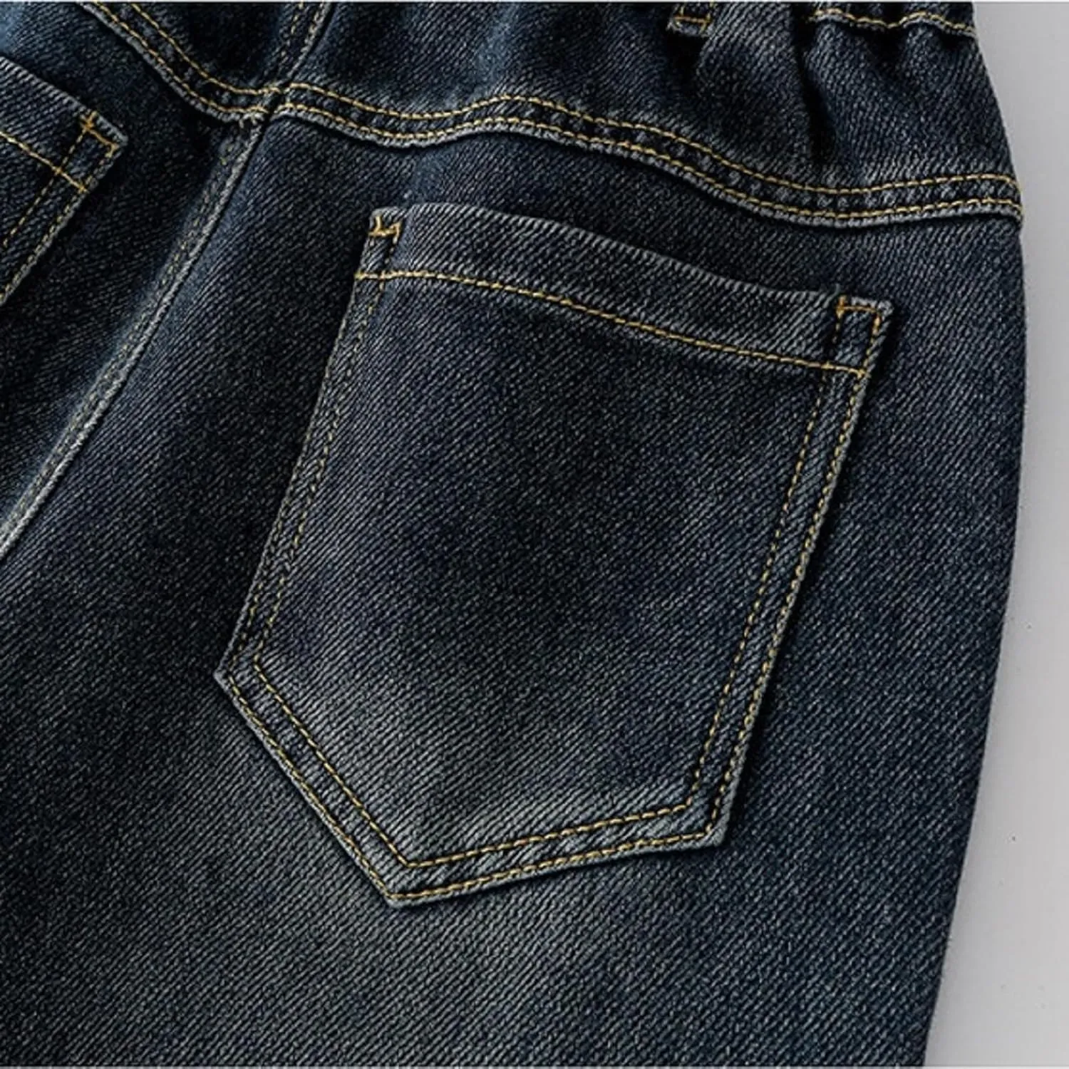 Girls Wide Leg Jeans Elastic Waist Baggy Jeans for Teen Girls Straight Leg Boyfriend Jeans Denim Pants Y2K Streetwear