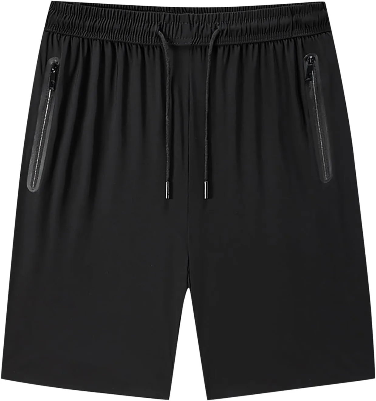 Mens Casual Shorts Soft Stretchy Lounge Shorts Lightweight Daily Shorts Elastic Waist Relaxed Fit Bottoms with Pocket