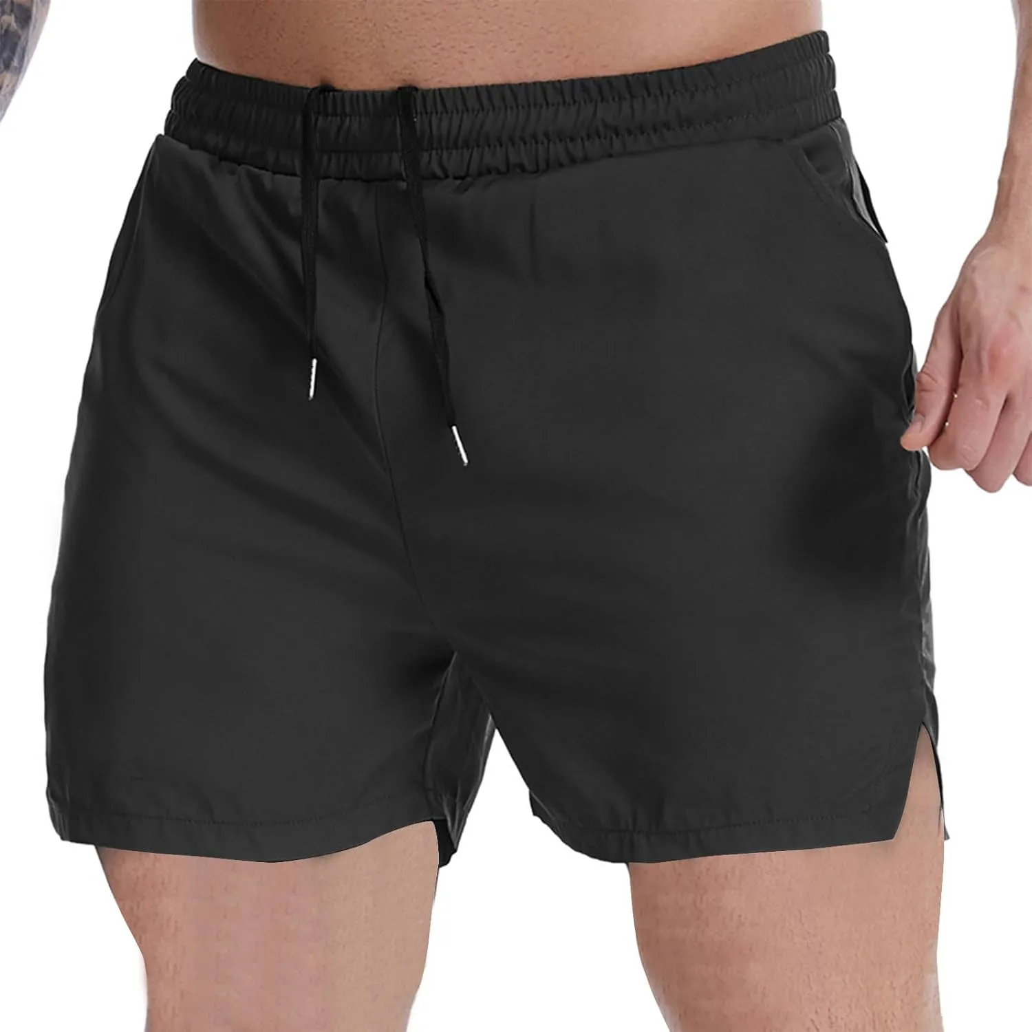 Mens Shorts Running Sport Cargo Shorts Summer Quick Dry Gym Shorts Boys Breathable Relaxed Fit Shorts Elastic Waist