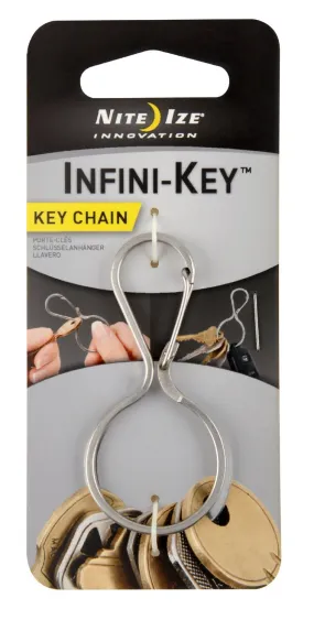 Nite Ize® KIC-11-R3 Infini-Key™ Key Chain, Stainless Steel