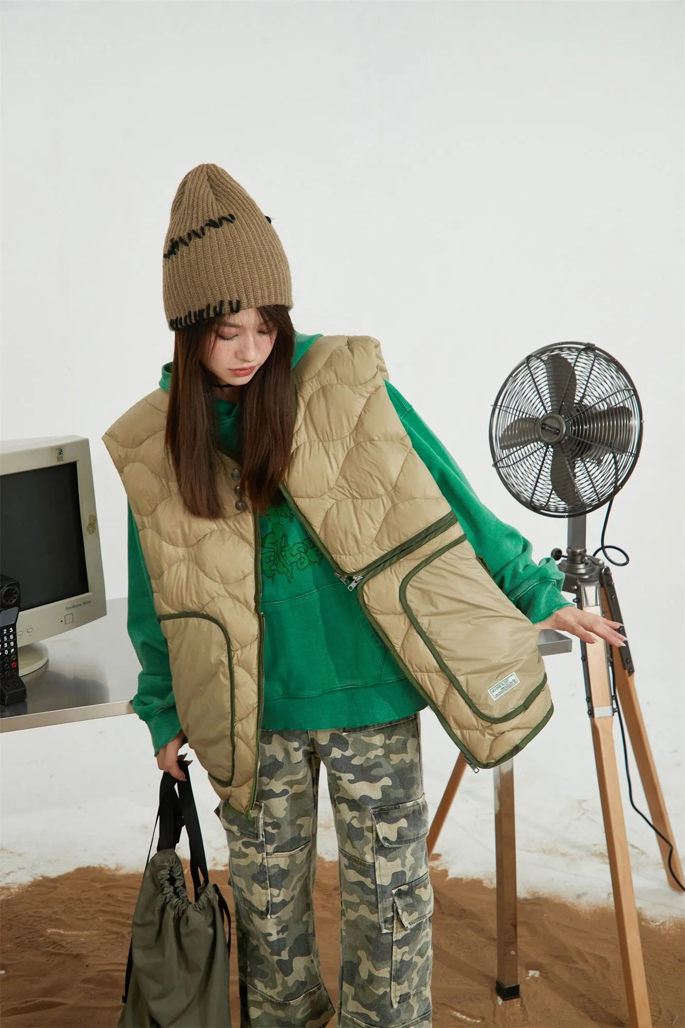 Noe Printed Loose Fit Hoodie
