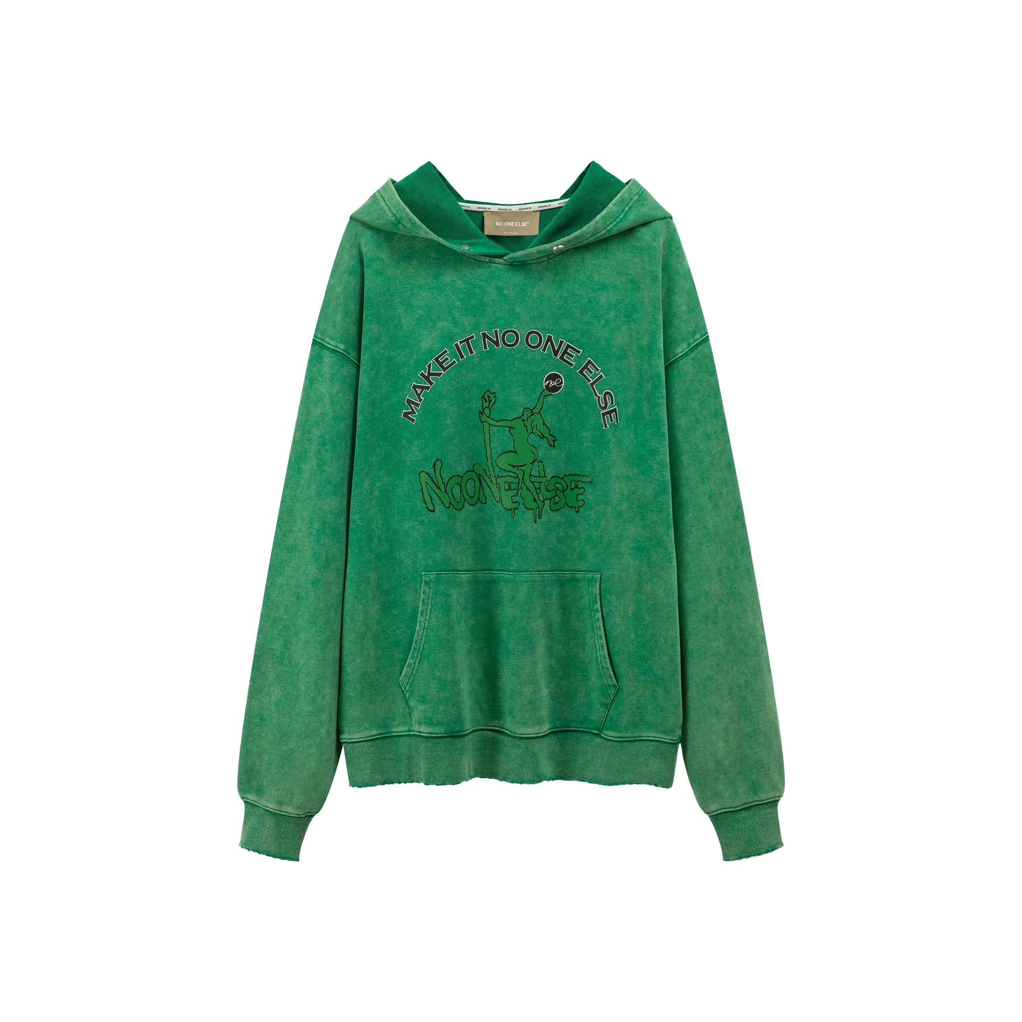 Noe Printed Loose Fit Hoodie