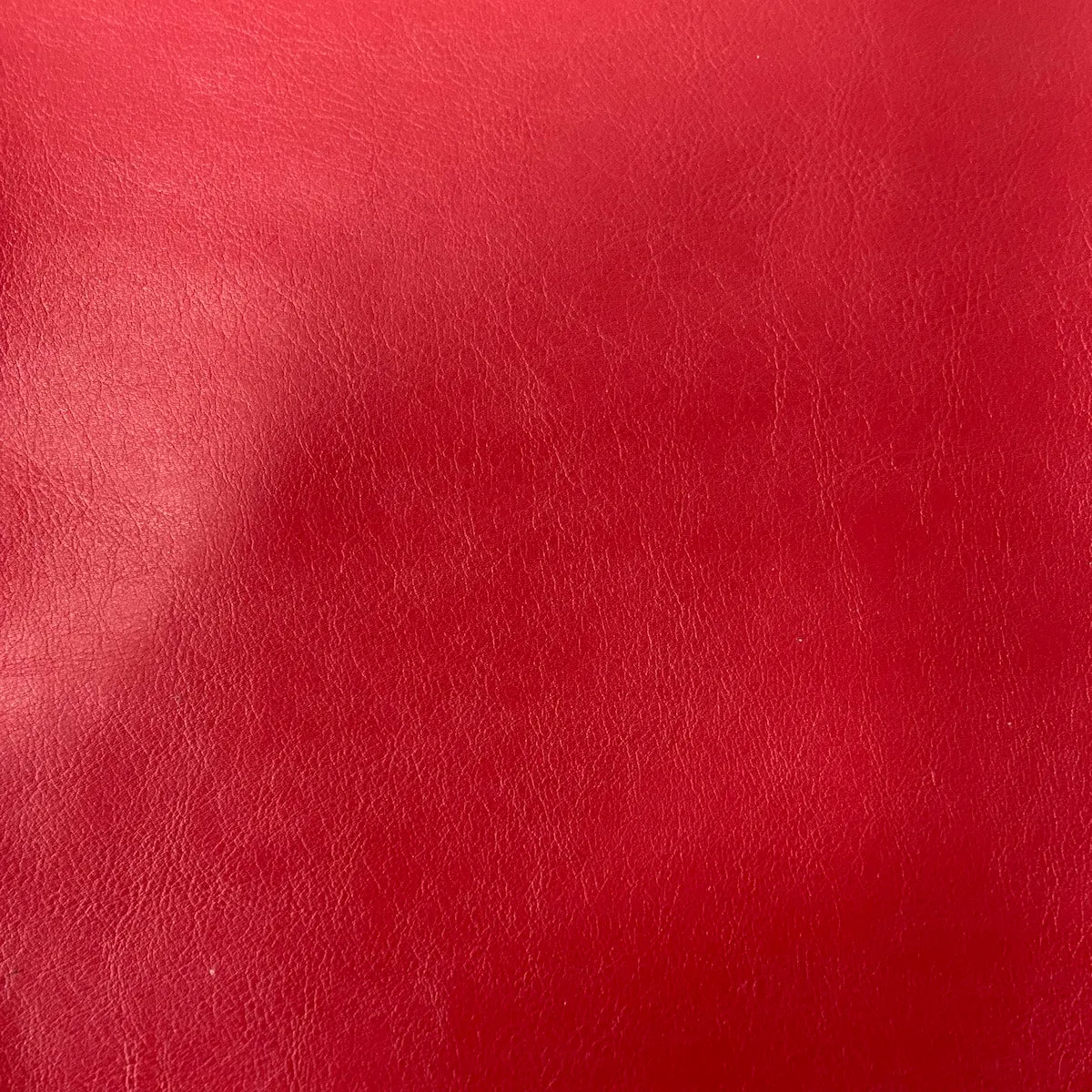 Shiny Red Lambskin Stretch Faux Leather With Suede Backing Apparel Fabric