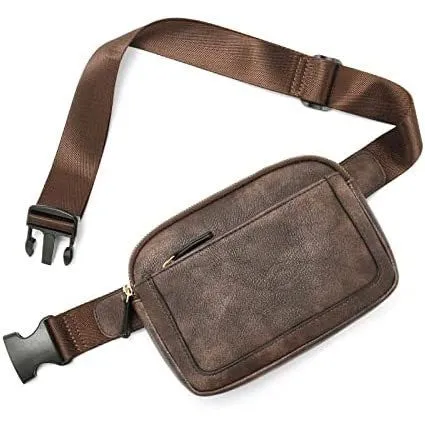 Simple Classic Stylish Leather Everyday Belt Sling Bag