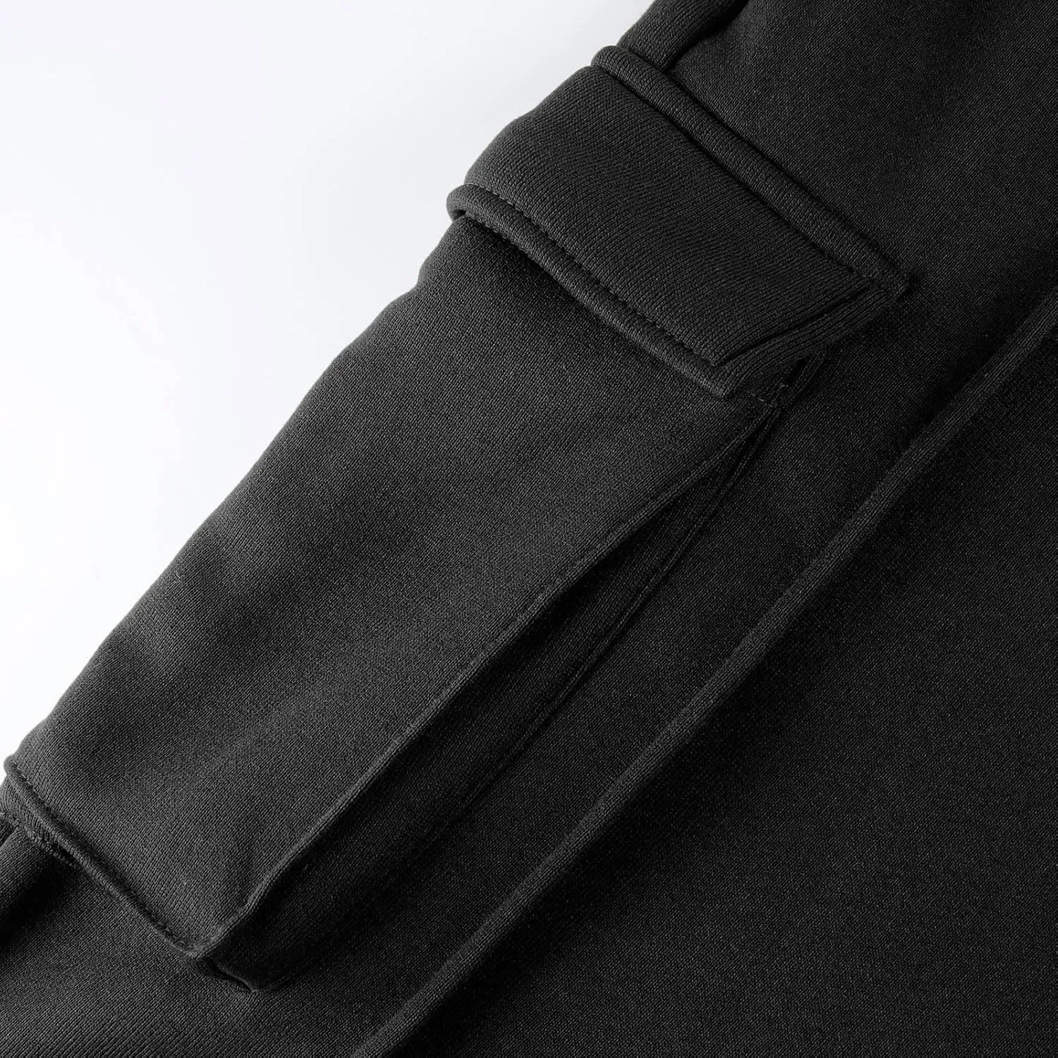 Straight Leg Cargo Sweatpants Women Baggy Fleece Elastic High Waisted Joggers Pants Casual Comfy Soft Parachute Pant