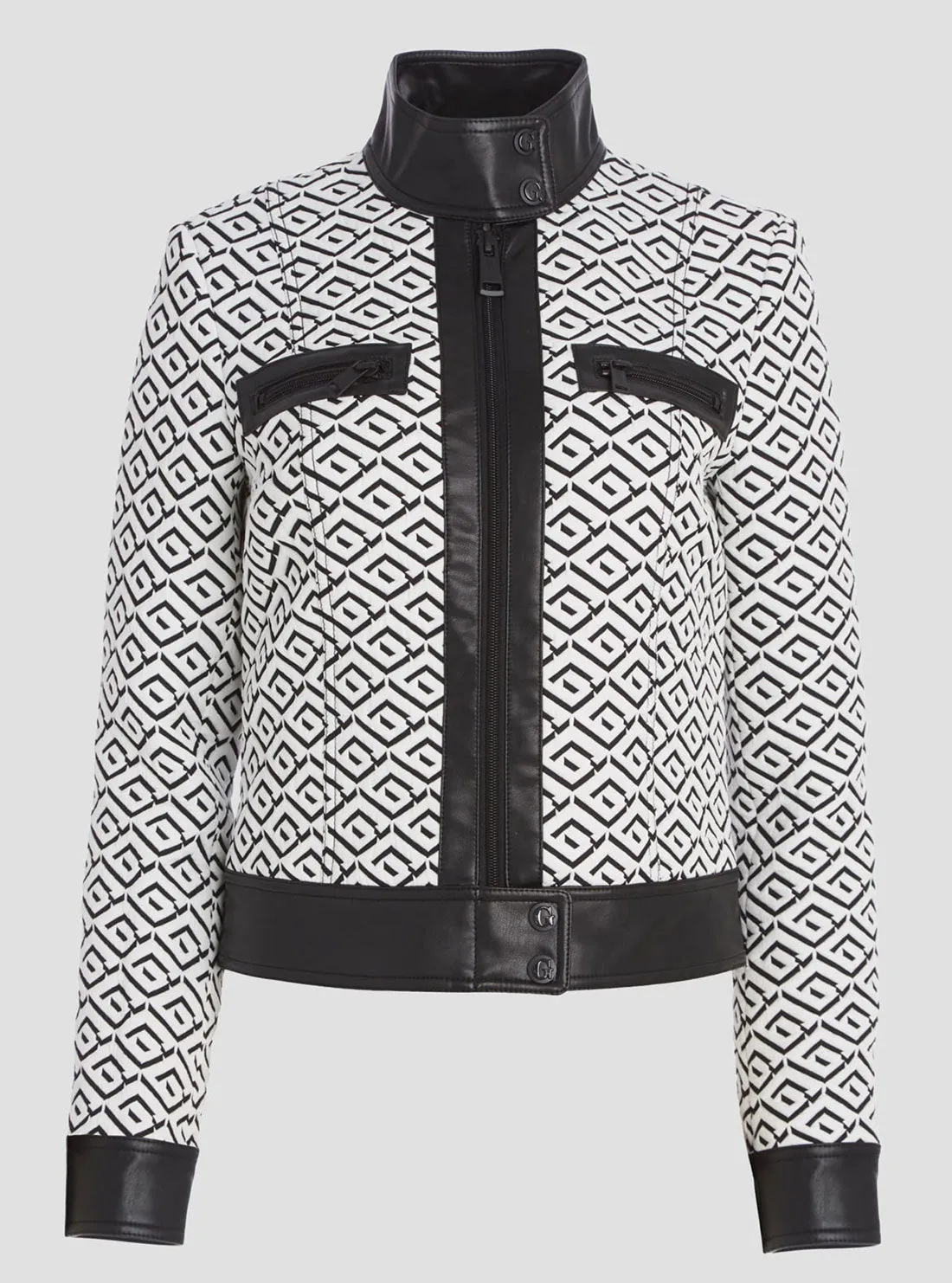 White Black Logo Greta Jacket