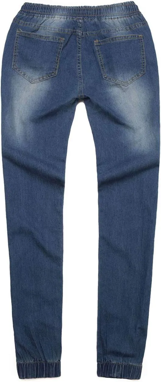 Women's High Waisted Jeans for Women Distressed Ripped Jeans Slim Fit Butt Lifting Skinny Stretch Jeans Denim Pants