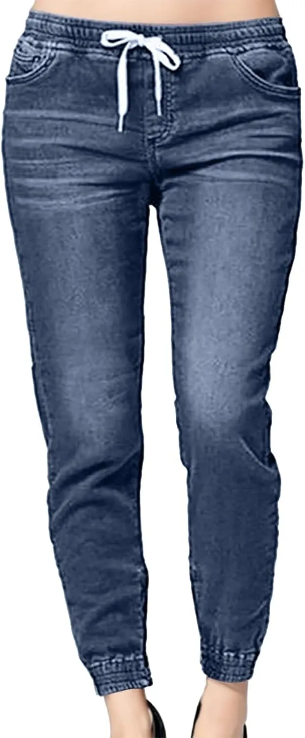 Women's High Waisted Jeans for Women Distressed Ripped Jeans Slim Fit Butt Lifting Skinny Stretch Jeans Denim Pants